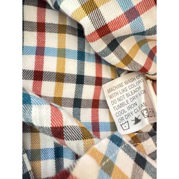 ORVIS Country Twill Checkered Button Down Long Sleeve Shirt Men's Medium - Picture 12 of 12